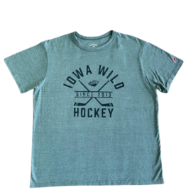 League Vintage Heather Hunter Green Tri-Blend Tee