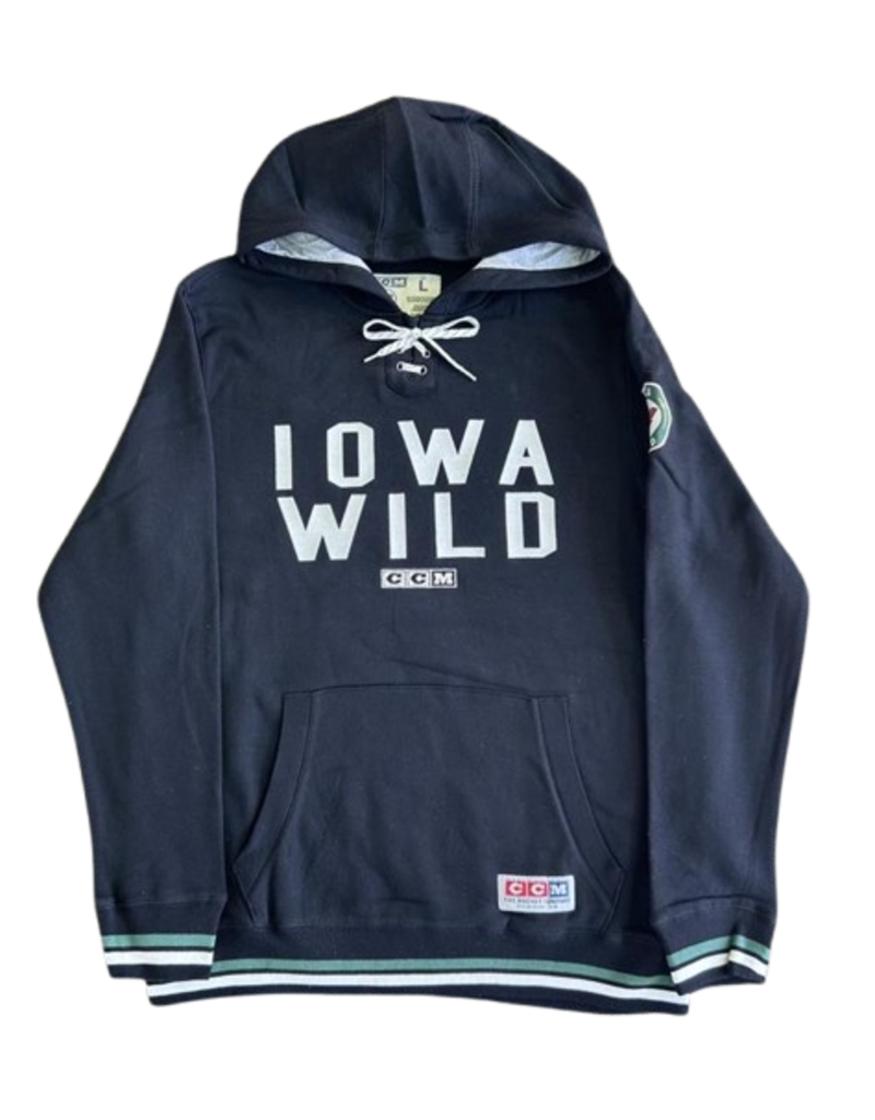 CCM CCM 2024-25 Official Team Hood - Black Lace Hoodie