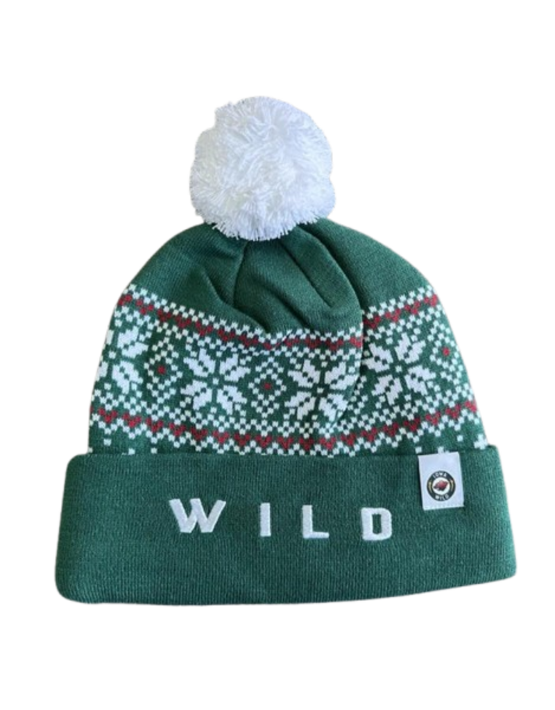 CCM CCM Snowflake Pattern Pom Beanie