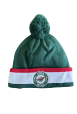 CCM CCM Green Pom Beanie w/ Striped Cuff