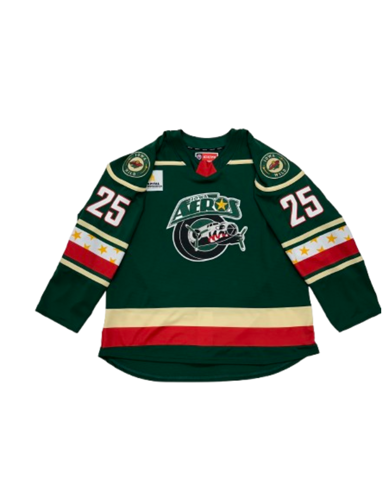 25-26 Iowa Aeros Authentic Game Issued Jersey - #25