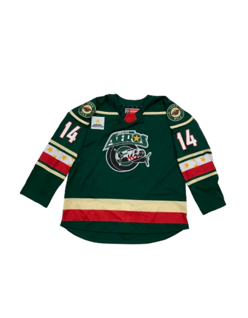 25-26 Iowa Aeros Authentic Game Issued Jersey - #14