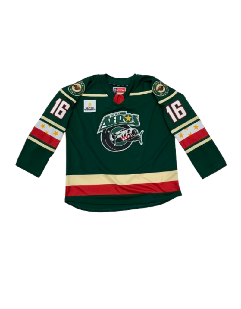 25-26 Iowa Aeros Authentic Game Issued Jersey - #16