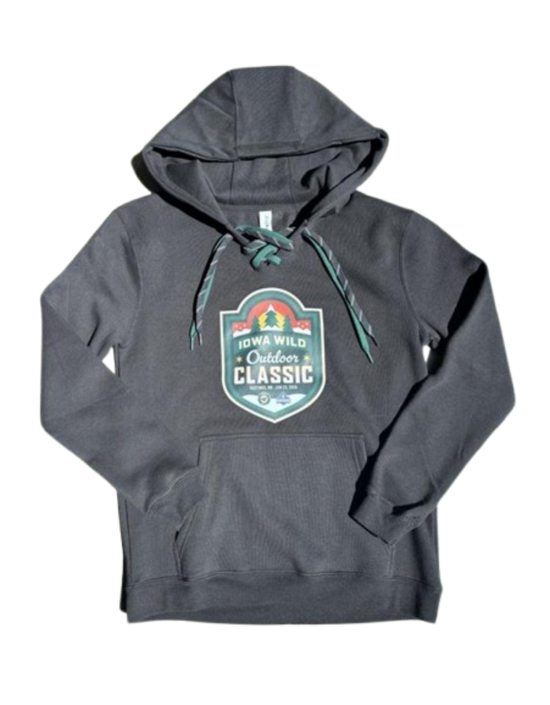 Iowa Wild Outdoor Classic Logoed - Lace Hockey Hood