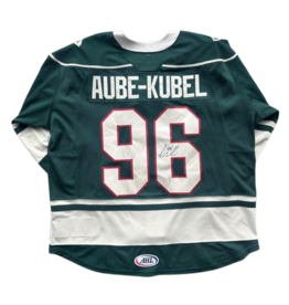 2025/26 Set #1 Green Jersey, Player Worn (Signed) - Aube - Kubel #96