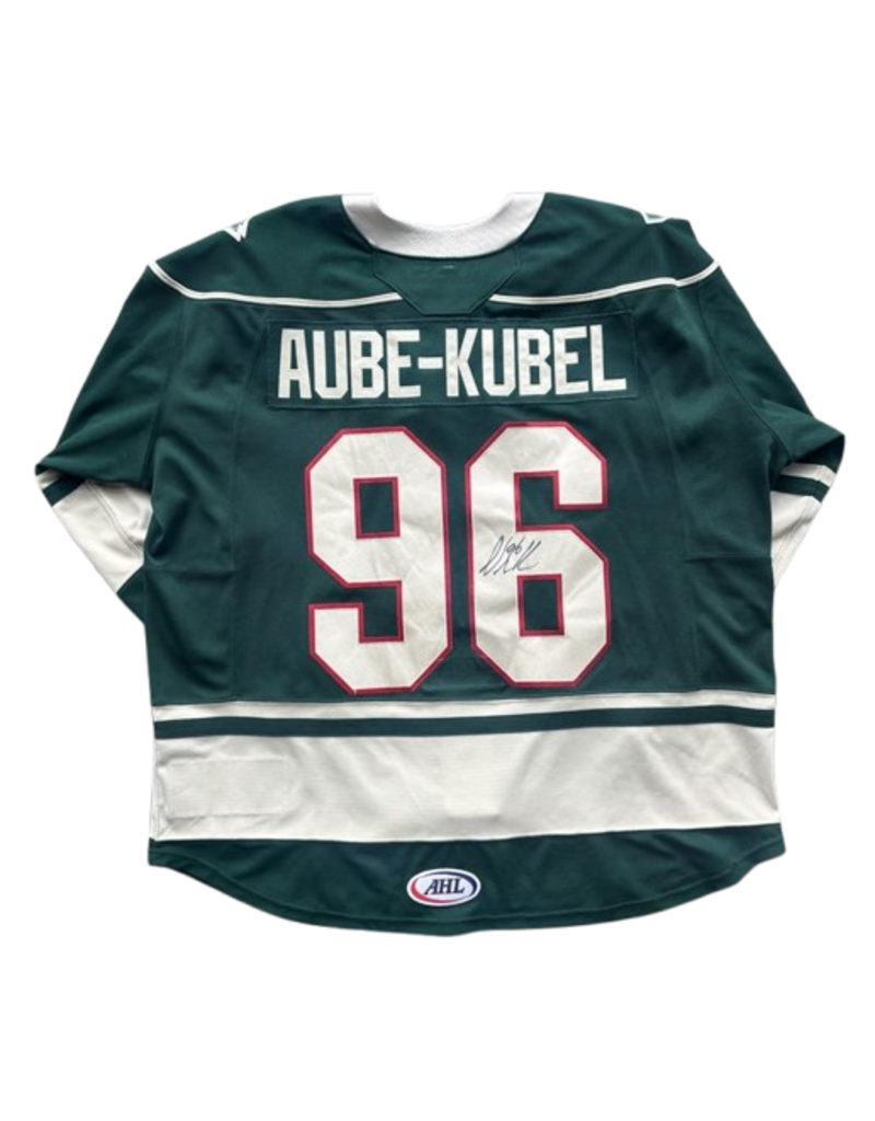 2025/26 Set #1 Green Jersey, Player Worn (Signed) - Aube - Kubel #96