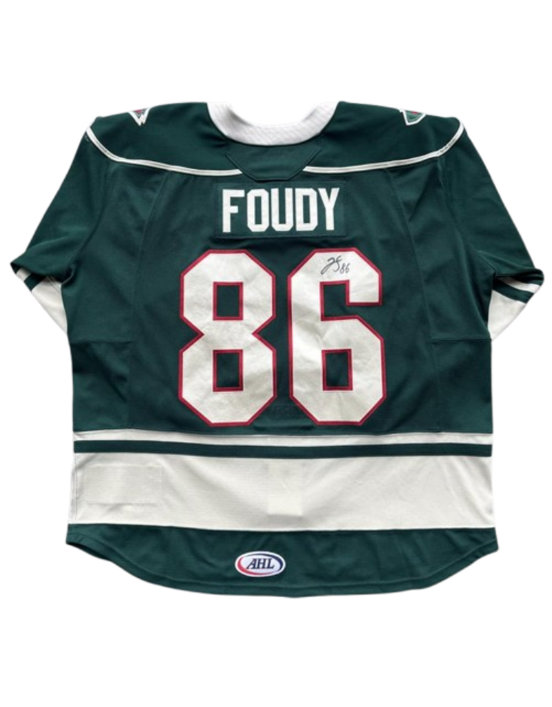 2025/26 Set #1 Green Jersey, Player Worn (Signed) - Foudy #86