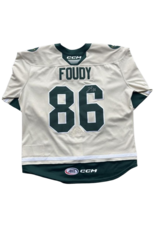2025/26 Set #1 Wheat Jersey, Player Worn (Signed) - Foudy #86