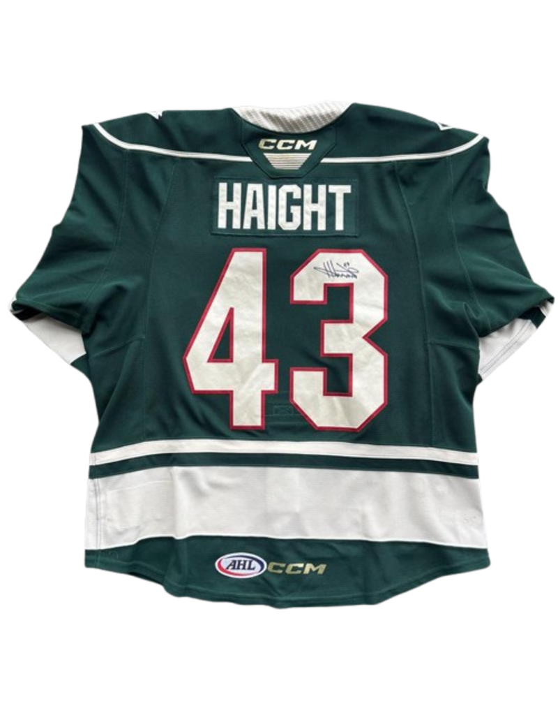 2025/26 Set #1 Green Jersey, Player Worn (Signed) - Haight #43