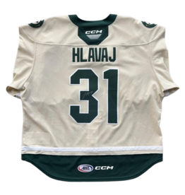 2025/26 Set #1 Wheat Jersey, Player Worn (Signed) - Hlavaj #31