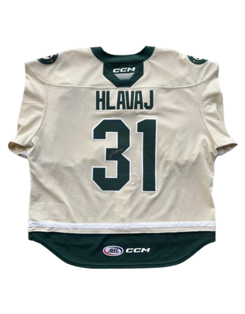 2025/26 Set #1 Wheat Jersey, Player Worn (Signed) - Hlavaj #31