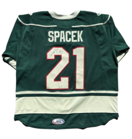 2025/26 Set #1 Green Jersey, Player Worn (Signed) - Spacek #21