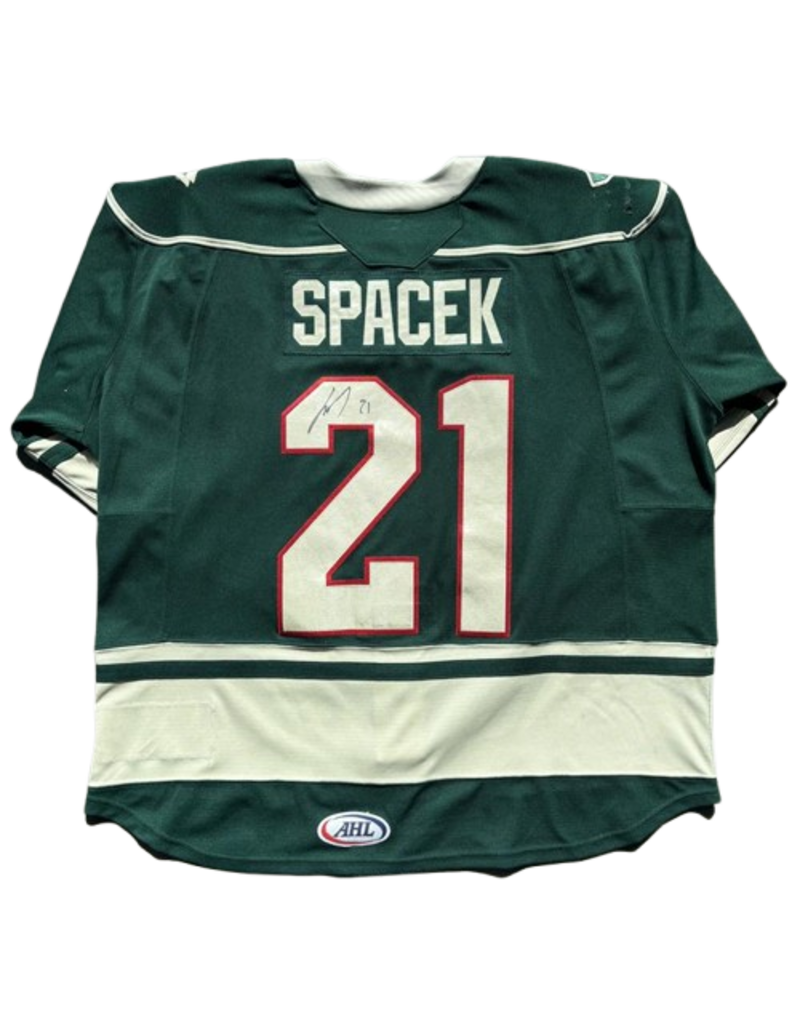 2025/26 Set #1 Green Jersey, Player Worn (Signed) - Spacek #21