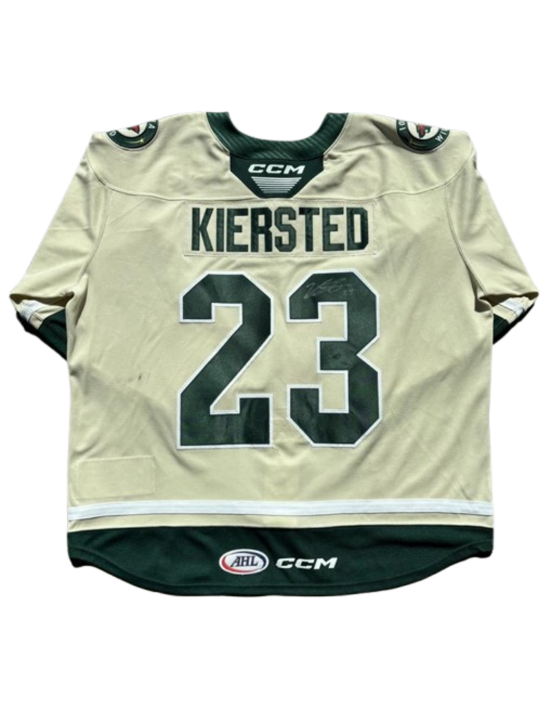 2025/26 Set #1 Wheat Jersey, Player Worn (Signed) - Kiersted #23