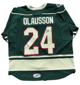 2025/26 Set #1 Green Jersey, Player Worn (Signed) - Olausson #24