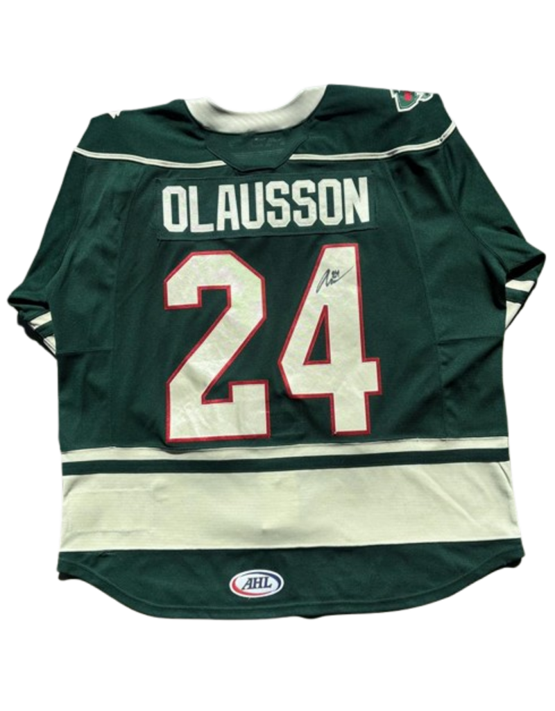 2025/26 Set #1 Green Jersey, Player Worn (Signed) - Olausson #24