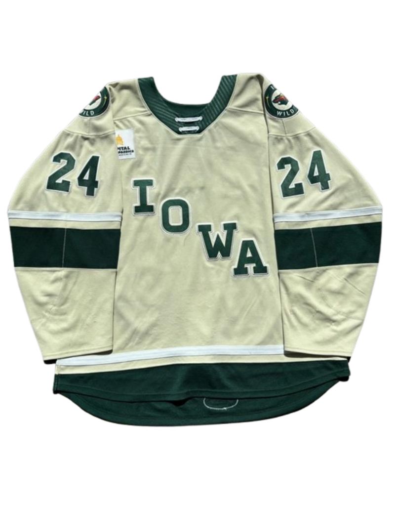 2025/26 Set #1 Wheat Jersey, Player Worn (Signed) - Olausson #24