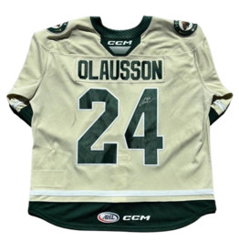 2025/26 Set #1 Wheat Jersey, Player Worn (Signed) - Olausson #24