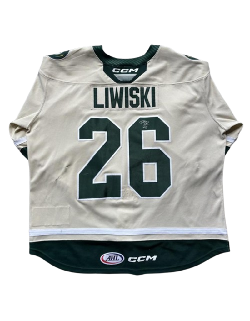 2025/26 Set #1 Wheat Jersey, Player Worn (Signed) - Liwiski #26