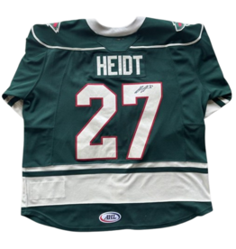 2025/26 Set #1 Green Jersey, Player Worn (Signed) - Heidt #27