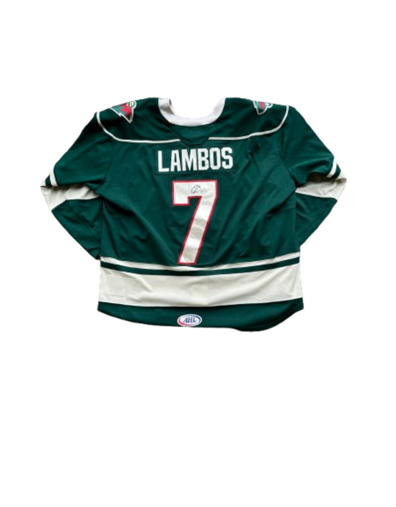 2025/26 Set #1 Green Jersey, Player Worn (Signed) - Lambos #7