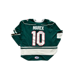 2025/26 Set #1 Green Jersey, Player Worn (Signed) - Marek #10