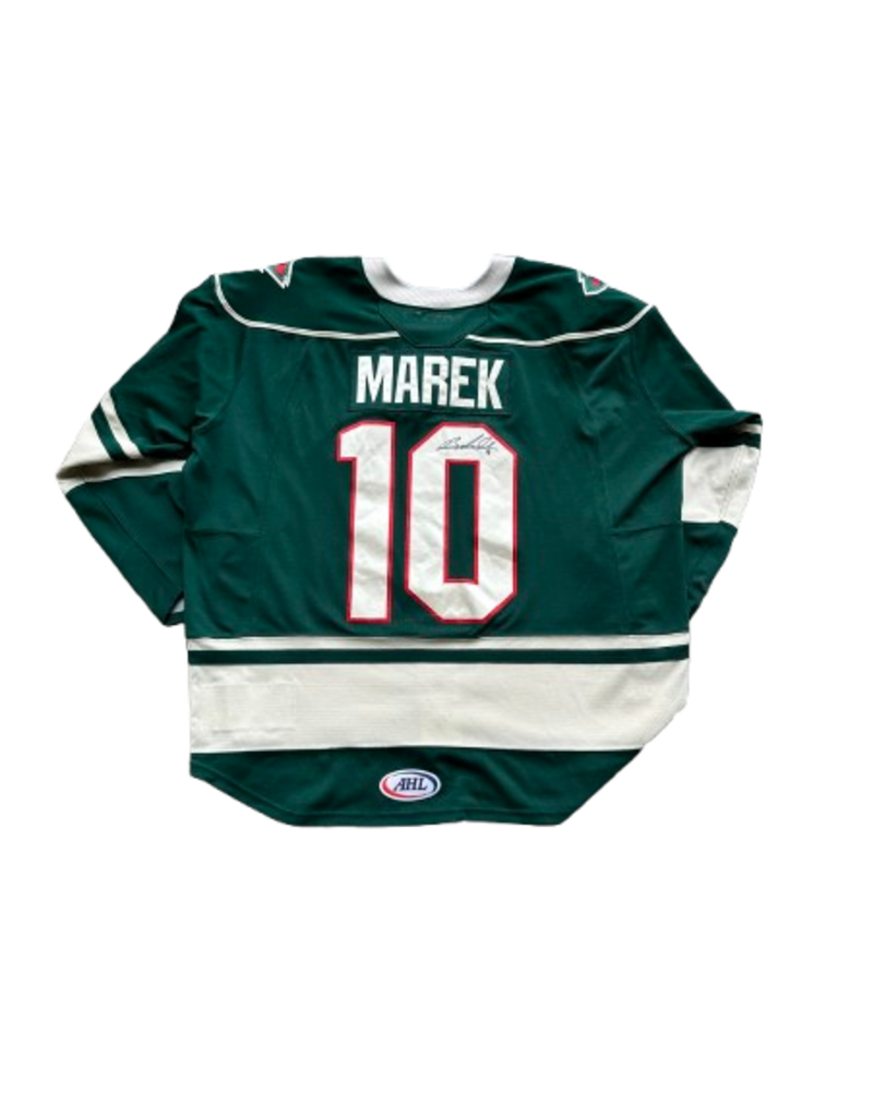 2025/26 Set #1 Green Jersey, Player Worn (Signed) - Marek #10