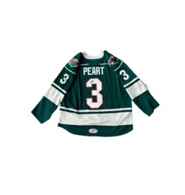 2025/26 Set #1 Green Jersey, Player Worn (Signed) - Peart #3
