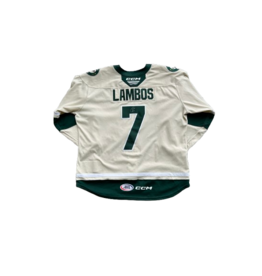 2025/26 Set #1 Wheat Jersey, Player Worn (Signed) - Lambos #7