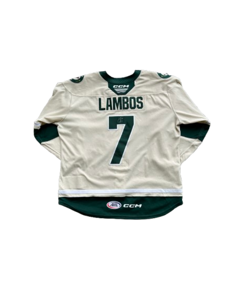 2025/26 Set #1 Wheat Jersey, Player Worn (Signed) - Lambos #7