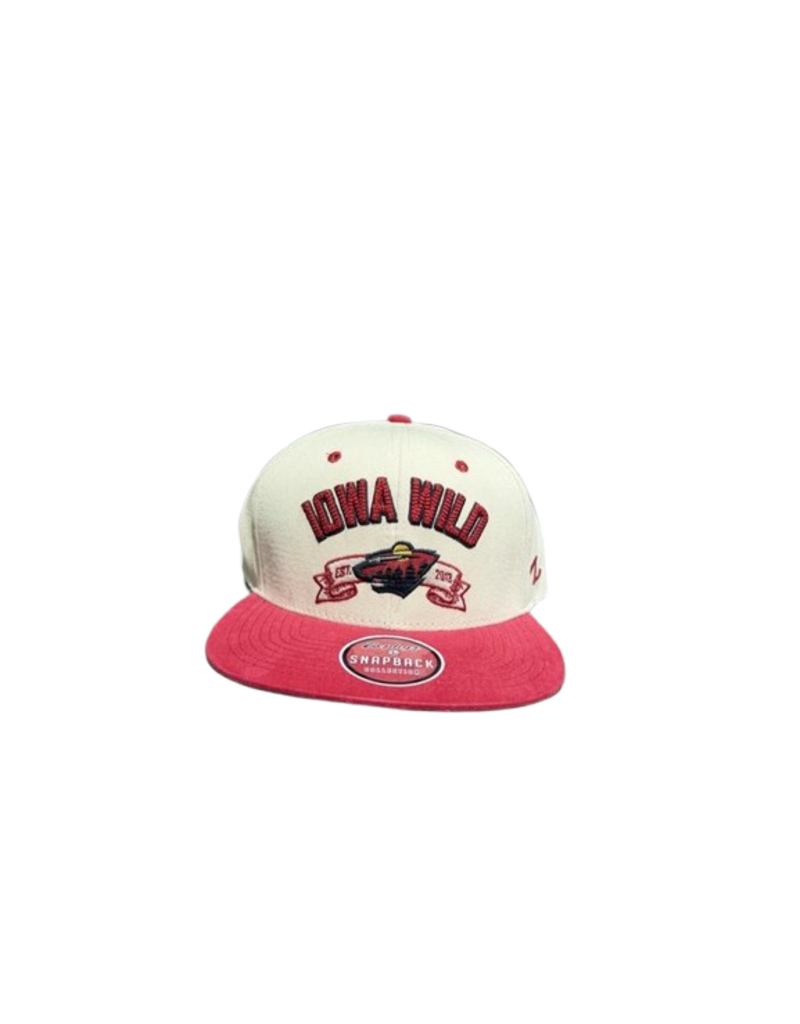Zephyr Revere 3D Red/Cream Flat Snapback