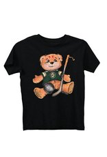 Tiny Turnip Youth Black S/S Tee - Crash Teddy