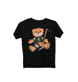 Tiny Turnip Youth Black S/S Tee - Crash Teddy