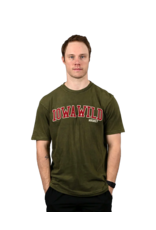 Brew City Olive Double Felt Letters Tee