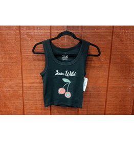Tiny Turnip Women's Cherries Cropped Tank