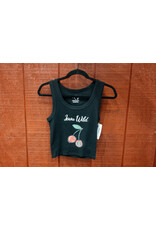 Tiny Turnip Women's Cherries Cropped Tank