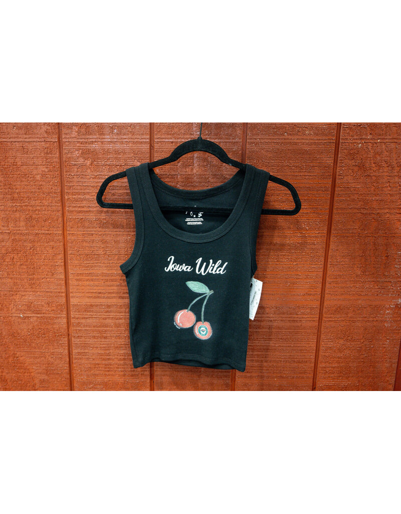 Tiny Turnip Women's Cherries Cropped Tank