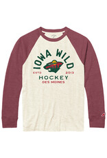 Maroon Raglan Baseball Tee