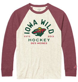 Maroon Raglan Baseball Tee