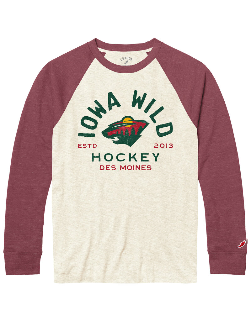 Maroon Raglan Baseball Tee