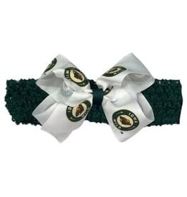 USA Licensed Bows Iowa Wild Crochet Headband w/ Bow