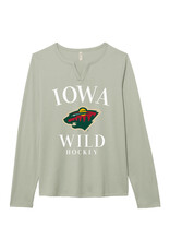 Ouray Women's Sage Green Notch Neck L/S Tee