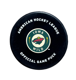 2026-27 Iowa Wild Official AHL Game Puck