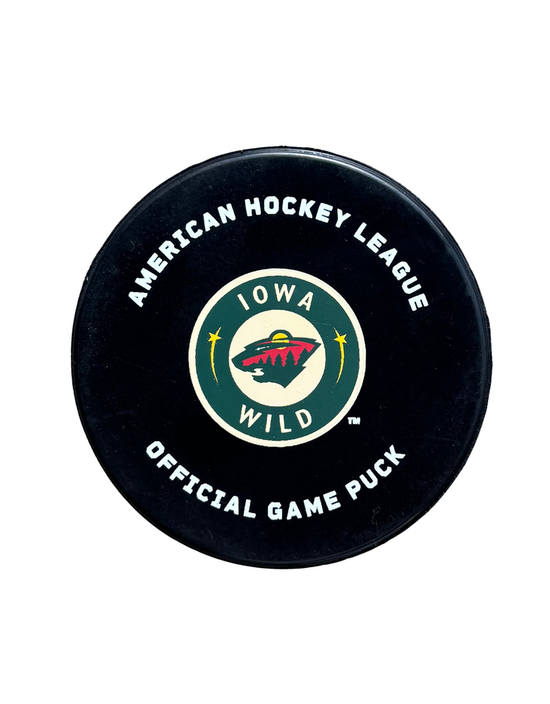 2026-27 Iowa Wild Official AHL Game Puck