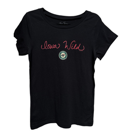 Tiny Turnip Women's Black Script Logo Tee