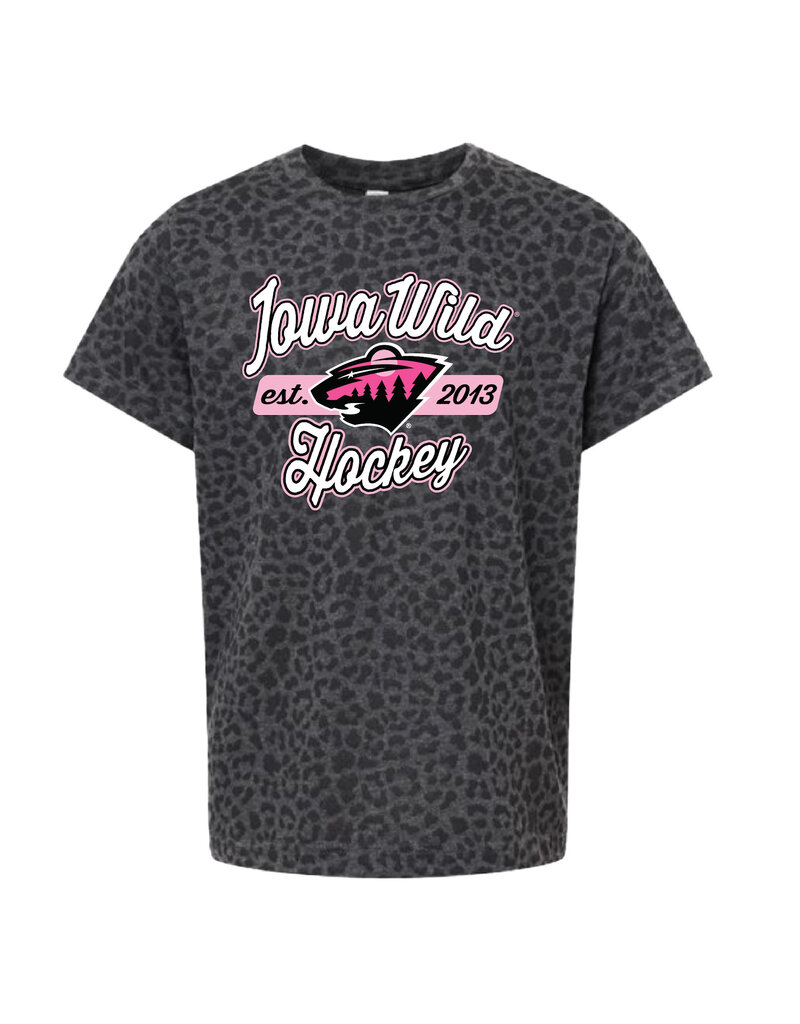 Bimm Ridder Girls Black Leopard S/S T-Shirt