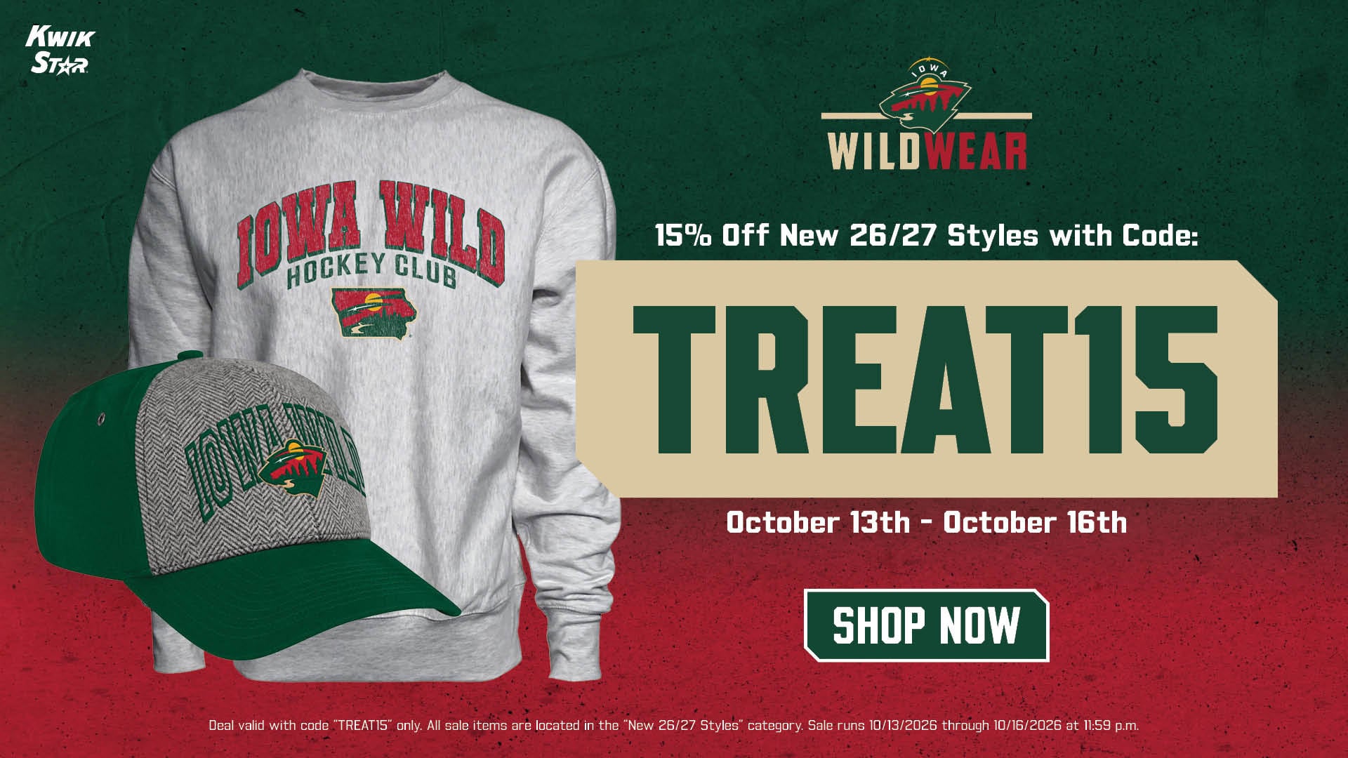 15% Off 26/27 Styles