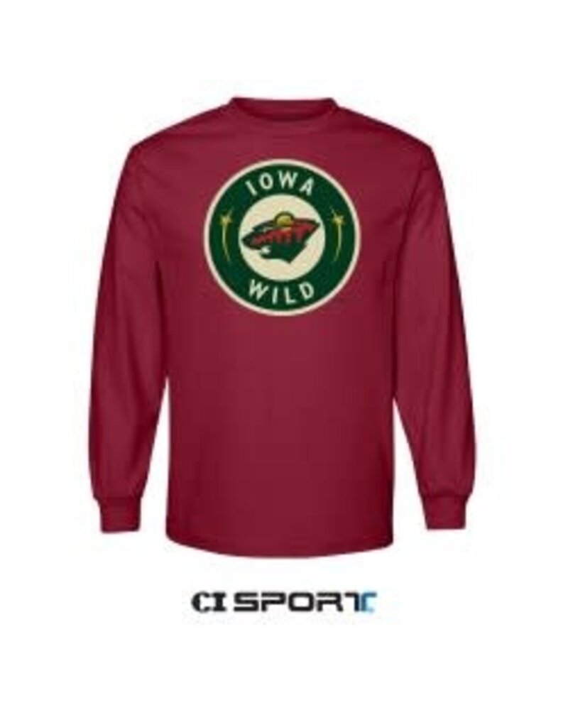 CI SPORT Cardinal L/S - Iowa Wild Secondary Logo