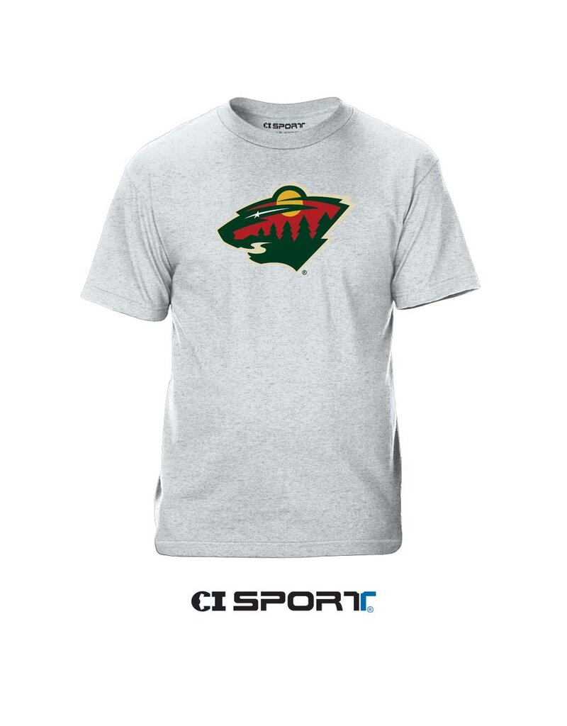 CI SPORT Ash S/S - Minnesota Wild Bearhead Logo