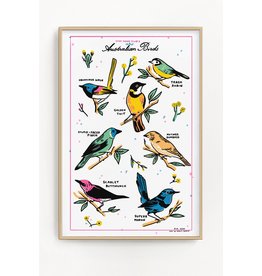 BGS Stay Home Club - Art Print / Australian Birds 12" x 18"